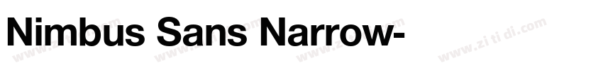 Nimbus Sans Narrow字体转换